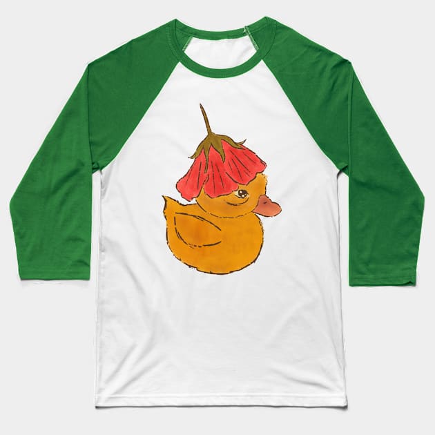 Quacking Brilliant Baseball T-Shirt by The Mindful Maestra